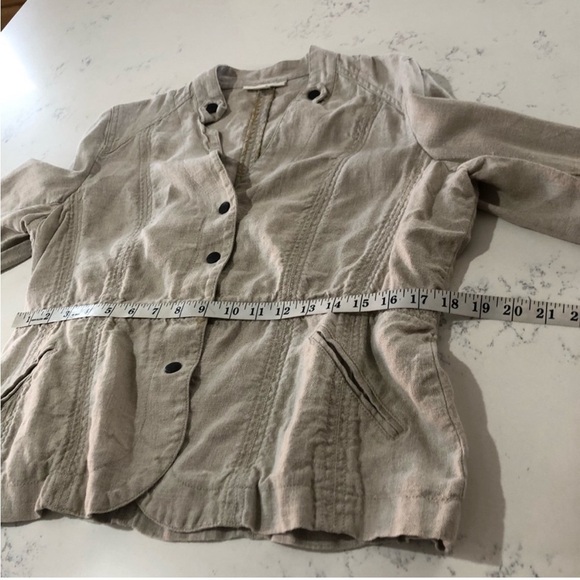 Coldwater Creek beige push button front jacket - Picture 15 of 16